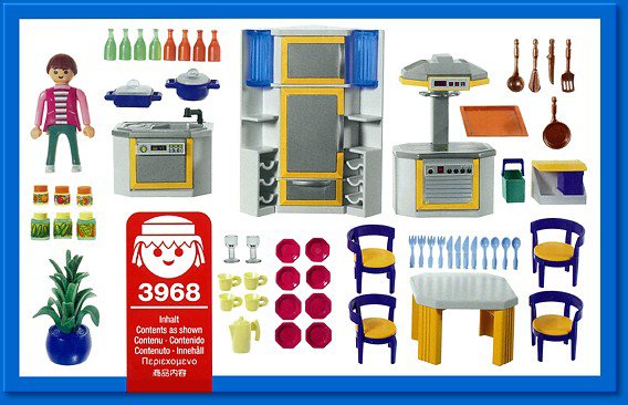 Retrouvez toutes les pièces détachées du set playmobil 3968 cuisine moderne