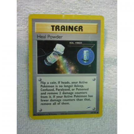 Carte pokémon trainer heal powder 104/105 commune neo destiny carte usée