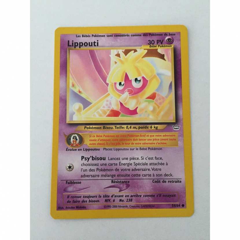 Carte Pokemon Lippouti 54 64 Commune Neo Revelation Wizard Vf