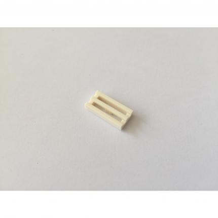 Tuile grille blanche 1x2 rainure inférieure 241201 pièce détachée Lego