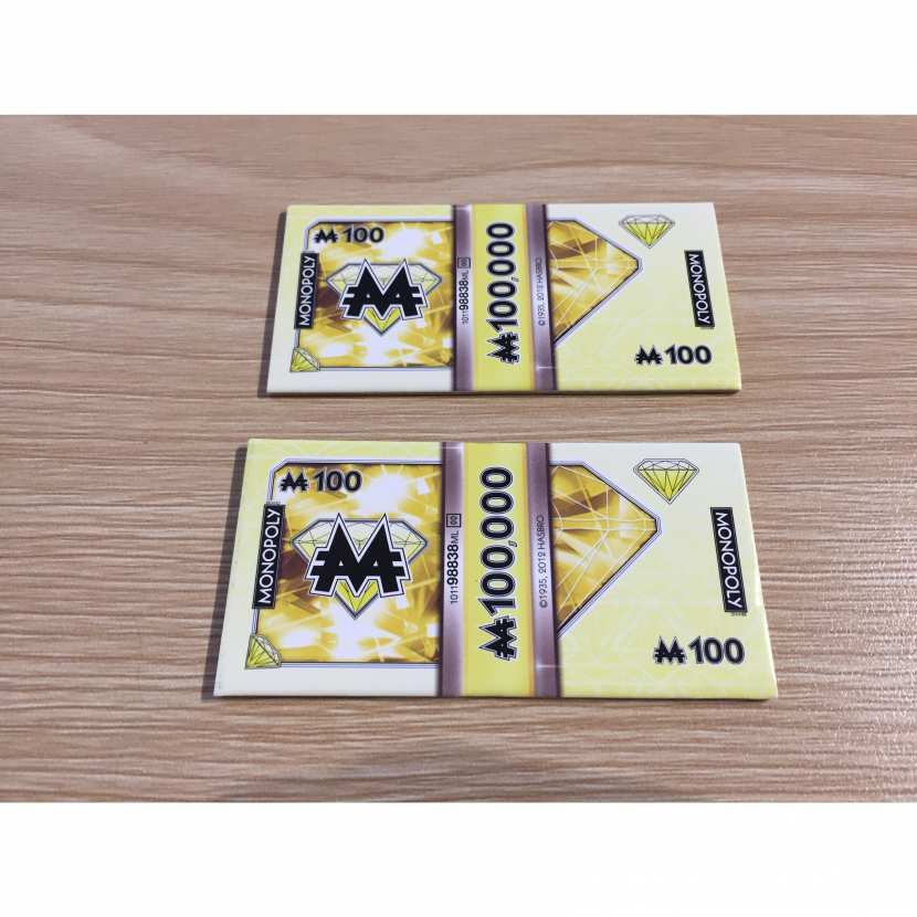 LOT X5 BILLETS DE 100 EUROS PIÈCE DÉTACHÉE MONOPOLY ANTI MONOPOLY