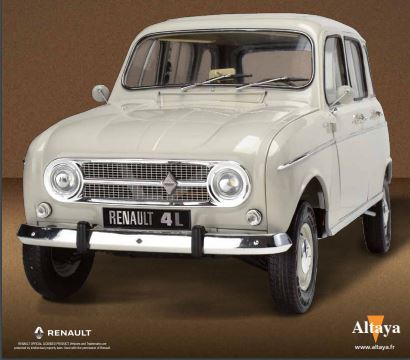 Construisez pas à pas La Renault 4L Export 1968 1/8ème Altaya